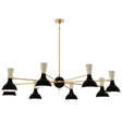 Robert Abbey (OS08BN) 57" x 10.19" CLARE CHANDELIER