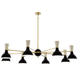 Robert Abbey (OS08BN) 57" x 10.19" CLARE CHANDELIER