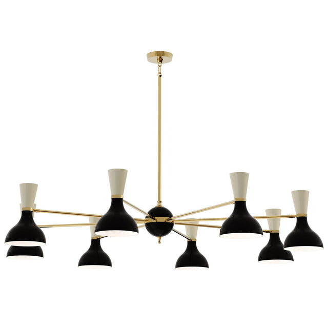 Robert Abbey (OS08BN) 57" x 10.19" CLARE CHANDELIER