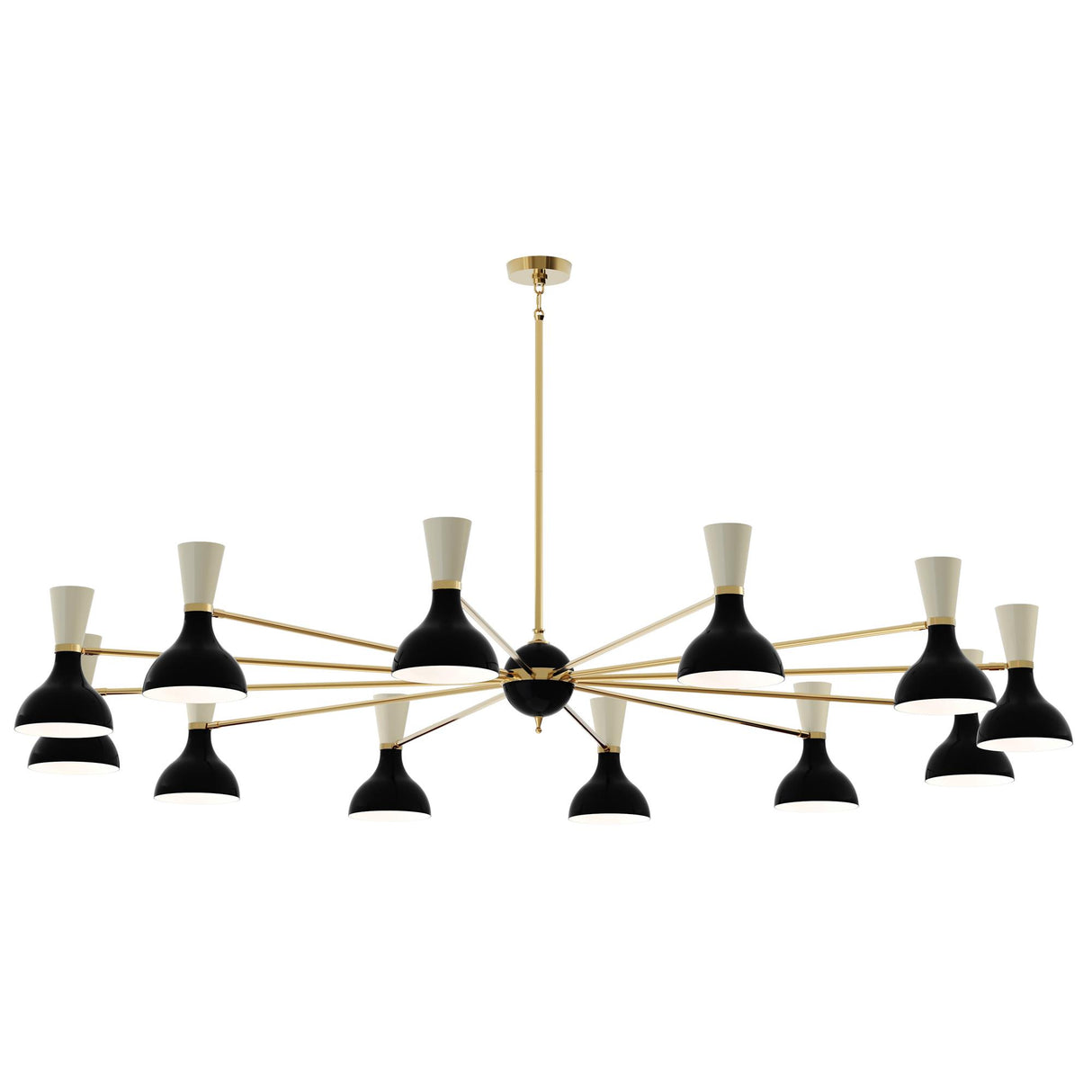 Robert Abbey (OS12BN) 76" x 10.19" CLARE CHANDELIER