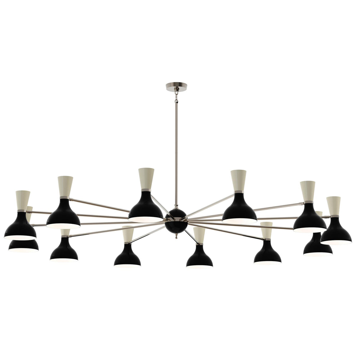 Robert Abbey (OS13BN) 76" x 10.19" CLARE CHANDELIER