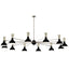 Robert Abbey (OS13BN) 76" x 10.19" CLARE CHANDELIER