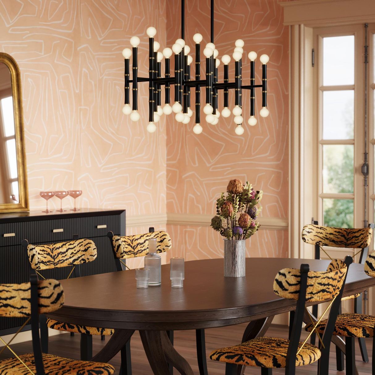Robert Abbey (OS77) 38.25" x 16.38" KANE CHANDELIER
