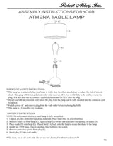 Robert Abbey (OS992) 9" x 31.63" ATHENA TABLE LAMP