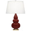 Robert Abbey (OX30X) 7.5" x 24.38"-0" SMALL TRIPLE GOURD ACCENT LAMP