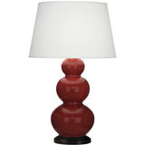 Robert Abbey (OX41X) 10" x 32.75"-0" TRIPLE GOURD TABLE LAMP