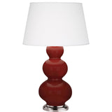 Robert Abbey (OX42X) 10" x 32.75"-0" TRIPLE GOURD TABLE LAMP