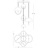 Robert Abbey (P589OX) 30" x 30" MAVISTEN EDITION COPERNICA PENDANT