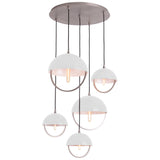 Robert Abbey (P589WHT) 30" x 30" MAVISTEN EDITION COPERNICA PENDANT