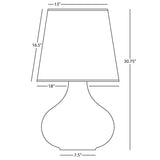 Robert Abbey (PM991) 15.75" x 30.75" JUNE TABLE LAMP