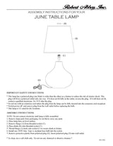 Robert Abbey (RR993) 15.75" x 30.75" JUNE TABLE LAMP