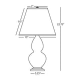 Robert Abbey (RW10K) 6" x 22.75" SMALL DOUBLE GOURD ACCENT LAMP