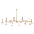 Robert Abbey (RW12RW) 76" x 10.19"-0" CLARE CHANDELIER