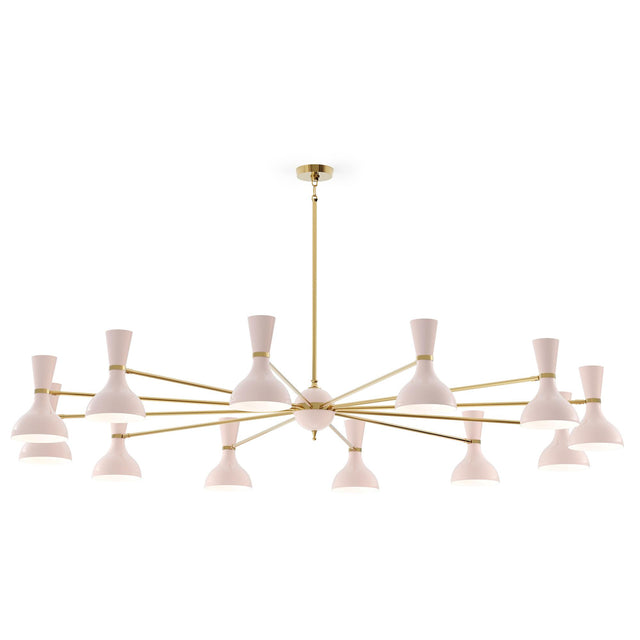 Robert Abbey (RW12RW) 76" x 10.19"-0" CLARE CHANDELIER