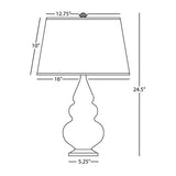 Robert Abbey (RZ32X) 7.25" x 24.38" SMALL TRIPLE GOURD ACCENT LAMP