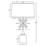 Robert Abbey (S1015) 10.19" x 29.5" COSMOS TABLE LAMP