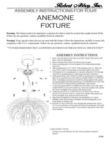 Robert Abbey (S1306) 23.5" x 11.63" ANEMONE FLUSHMOUNT
