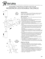 Robert Abbey (S1350) 3" x 16.31" RODERICK WALL SCONCE