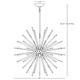 Robert Abbey (S166) 28" x 28" ANDROMEDA CHANDELIER