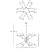 Robert Abbey (S219) 25.75" x 16.5" THATCHER CHANDELIER