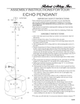 Robert Abbey (S2189) 20" x 12.5" ECHO PENDANT