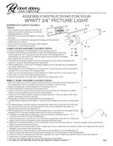 Robert Abbey (S250) 24.5" x 2.63" WYATT WALL SCONCE