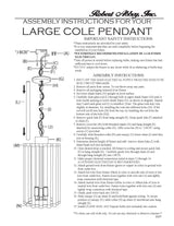 Robert Abbey (S3337) 9.5" x 22" COLE PENDANT