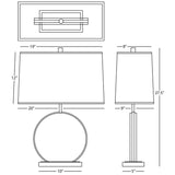 Robert Abbey (S3380) 12.5" x 27.5" ALICE TABLE LAMP