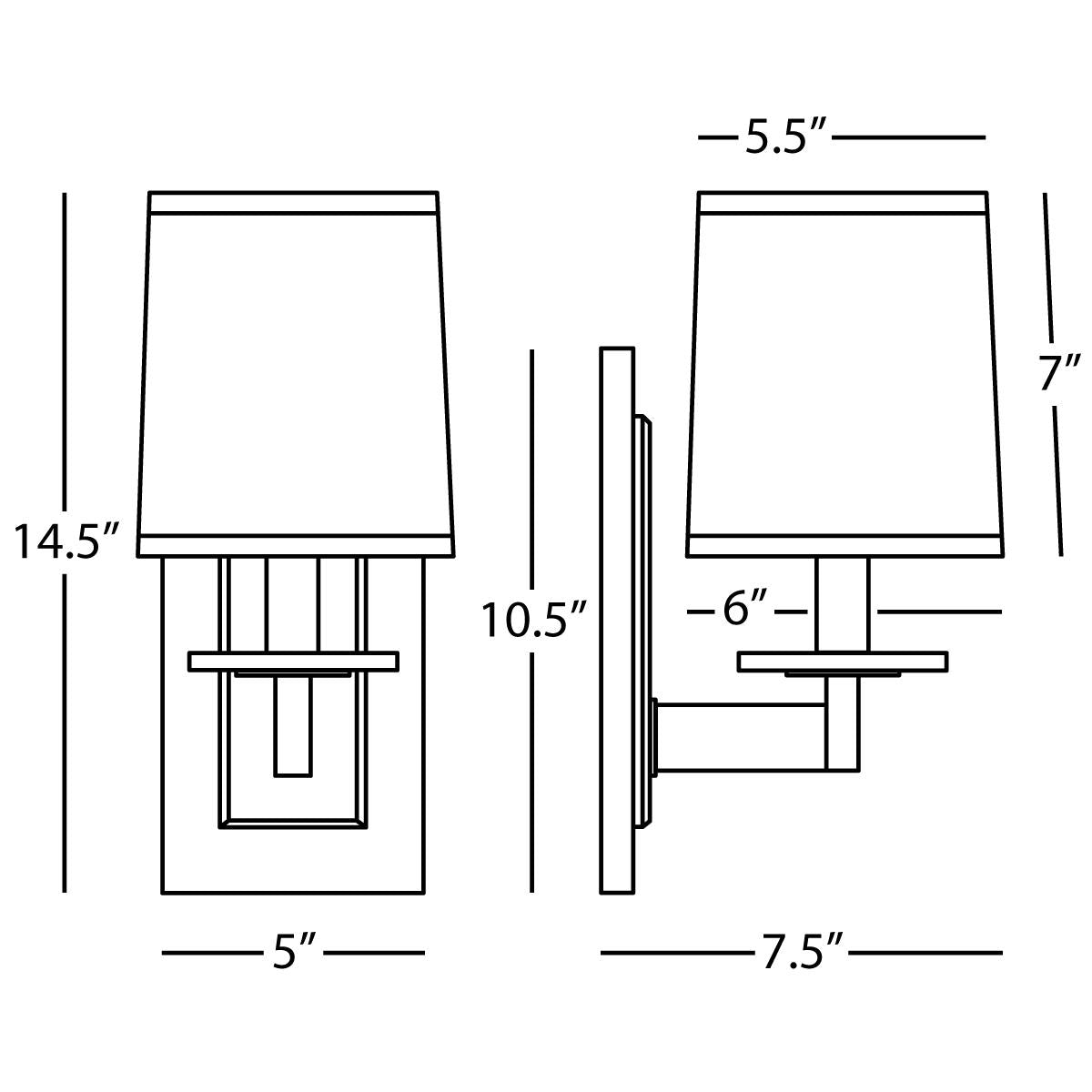 Robert Abbey (S3381) 6" x 14.5" ALICE WALL SCONCE