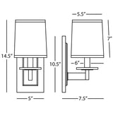 Robert Abbey (S3381) 6" x 14.5" ALICE WALL SCONCE
