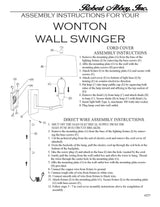 Robert Abbey (S4237) 4" x 12.5" WONTON WALL SWINGER