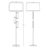 Robert Abbey (S456) 10" x 61.38" ALSTON FLOOR LAMP
