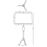 Robert Abbey (S465) 8.88" x 29" GRACE TABLE LAMP