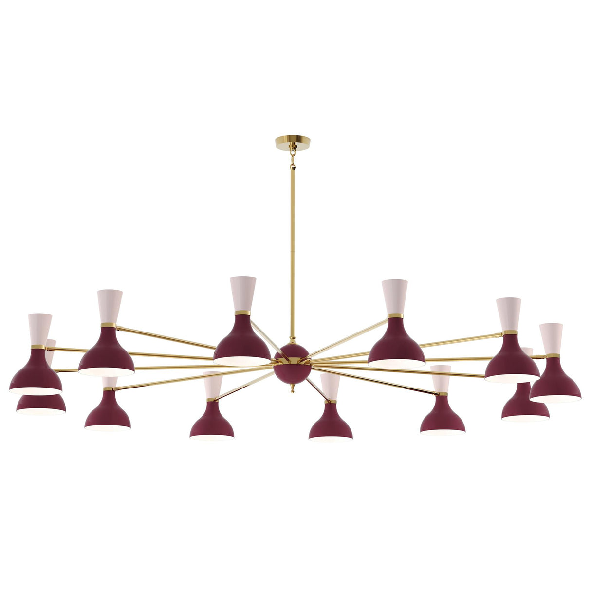 Robert Abbey (SM12RW) 76" x 10.19" CLARE CHANDELIER