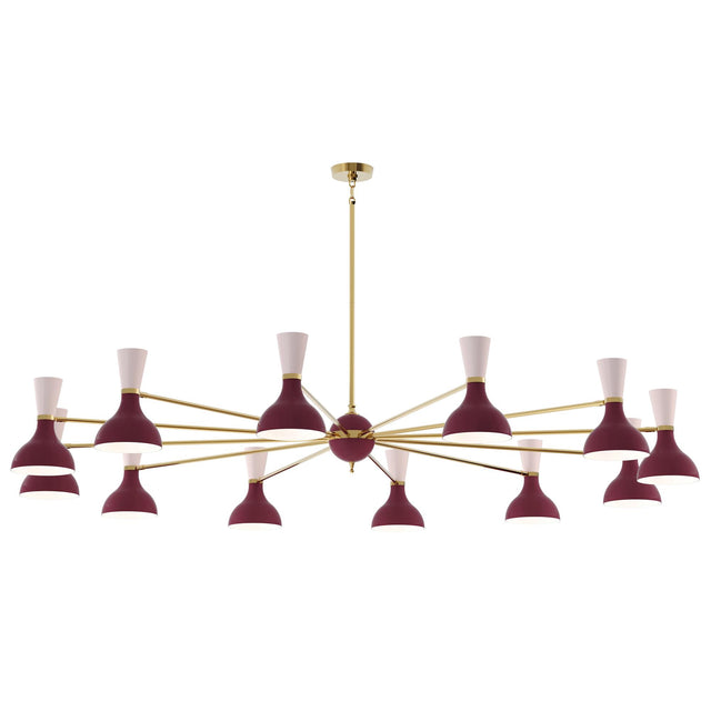 Robert Abbey (SM12RW) 76" x 10.19" CLARE CHANDELIER