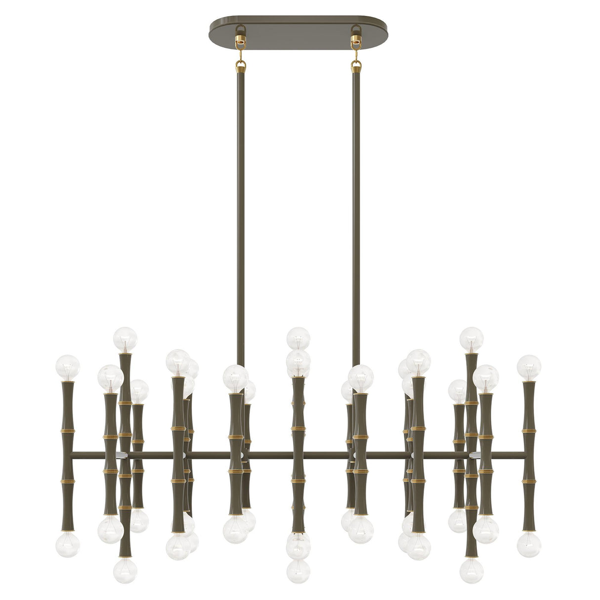 Robert Abbey (ST77) 38.25" x 16.38"-0" KANE CHANDELIER