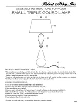 Robert Abbey (SU30X) 7.25" x 24.38" SMALL TRIPLE GOURD ACCENT LAMP