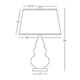 Robert Abbey (SU33X) 7.25" x 24" SMALL TRIPLE GOURD ACCENT LAMP