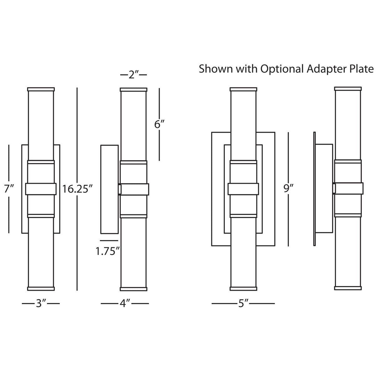 Robert Abbey (W1350) 3" x 16.31" RODERICK WALL SCONCE