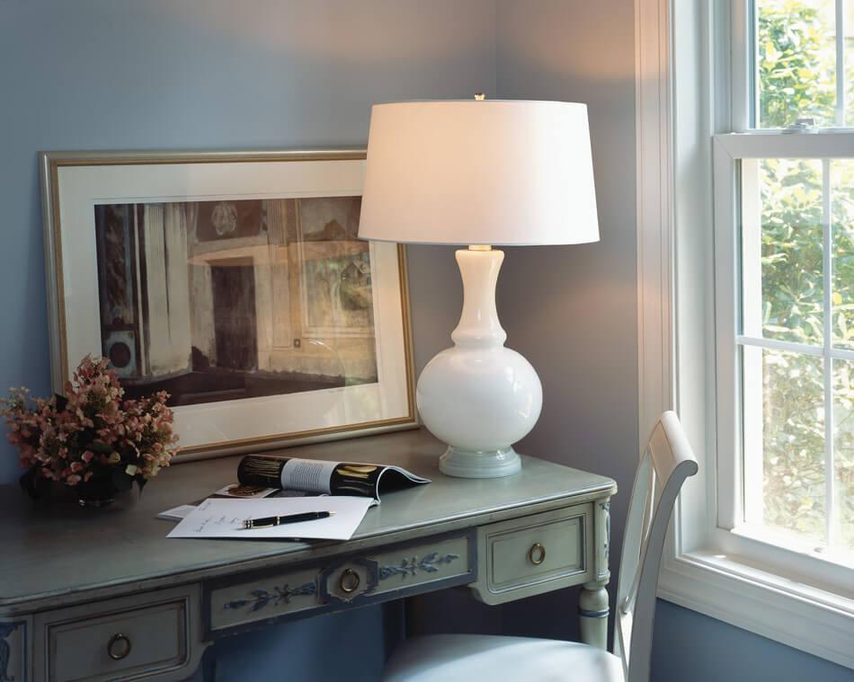 Robert Abbey (W3323) 8.75" x 27" GLASS HARRIET TABLE LAMP