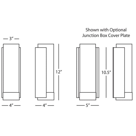 Robert Abbey (Z1310) 4" x 12" TYRONE WALL SCONCE