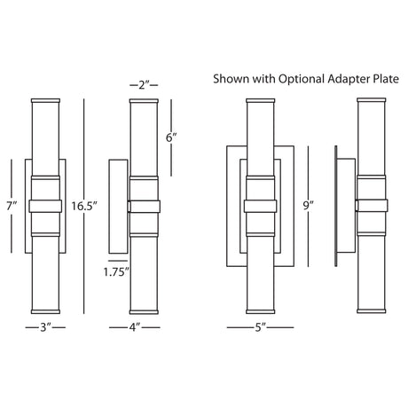 Robert Abbey (Z1350) 3" x 16.31" RODERICK WALL SCONCE