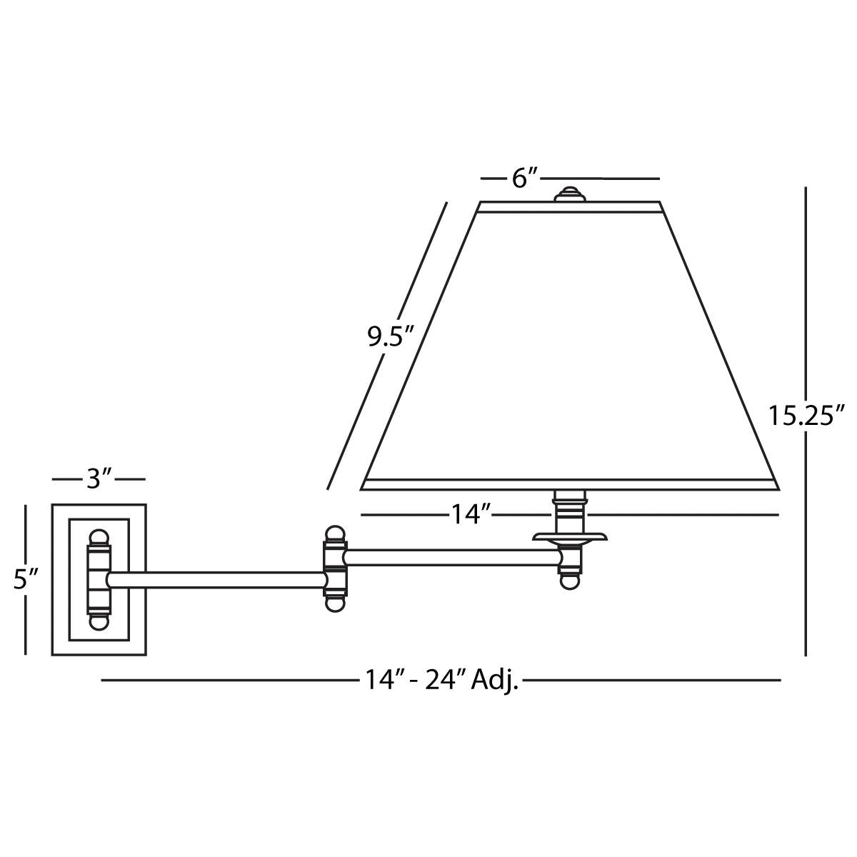 Robert Abbey (Z1504XXX) 3" x 15.25" KINETIC WALL SWINGER