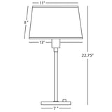 Robert Abbey (Z1812) 7" x 22.75" REAL SIMPLE TABLE LAMP