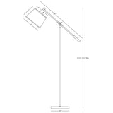 Robert Abbey (Z1814) 10" x 42.5" REAL SIMPLE FLOOR LAMP