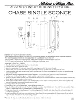 Robert Abbey (Z1986) 6.5" x 16.38" CHASE WALL SCONCE