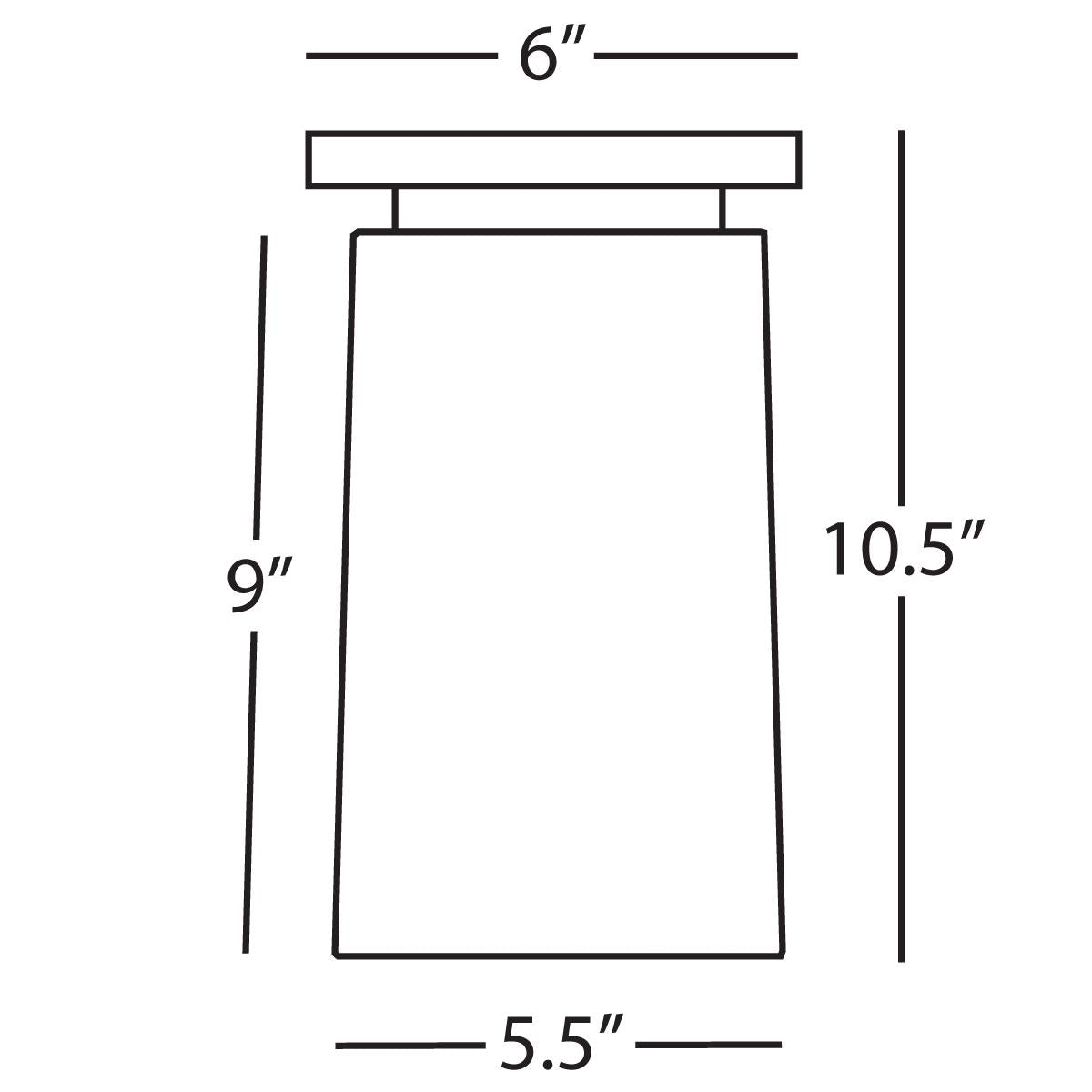 Robert Abbey (Z2043) 6" x 10.5" RICO ESPINET NINA FLUSHMOUNT