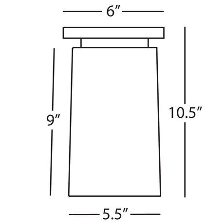Robert Abbey (Z2043) 6" x 10.5" RICO ESPINET NINA FLUSHMOUNT