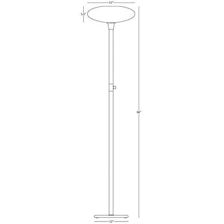 Robert Abbey (Z2045) 10" x 66" RICO ESPINET OVO TORCHIERE