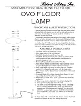 Robert Abbey (Z2045) 10" x 66" RICO ESPINET OVO TORCHIERE